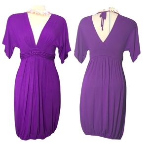 Smart Set Elegant Purple Summer Open Back Dress Size M